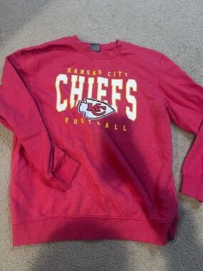 Kansas City Chiefs Red Crewneck Sweatshirt embroidered comfy large
